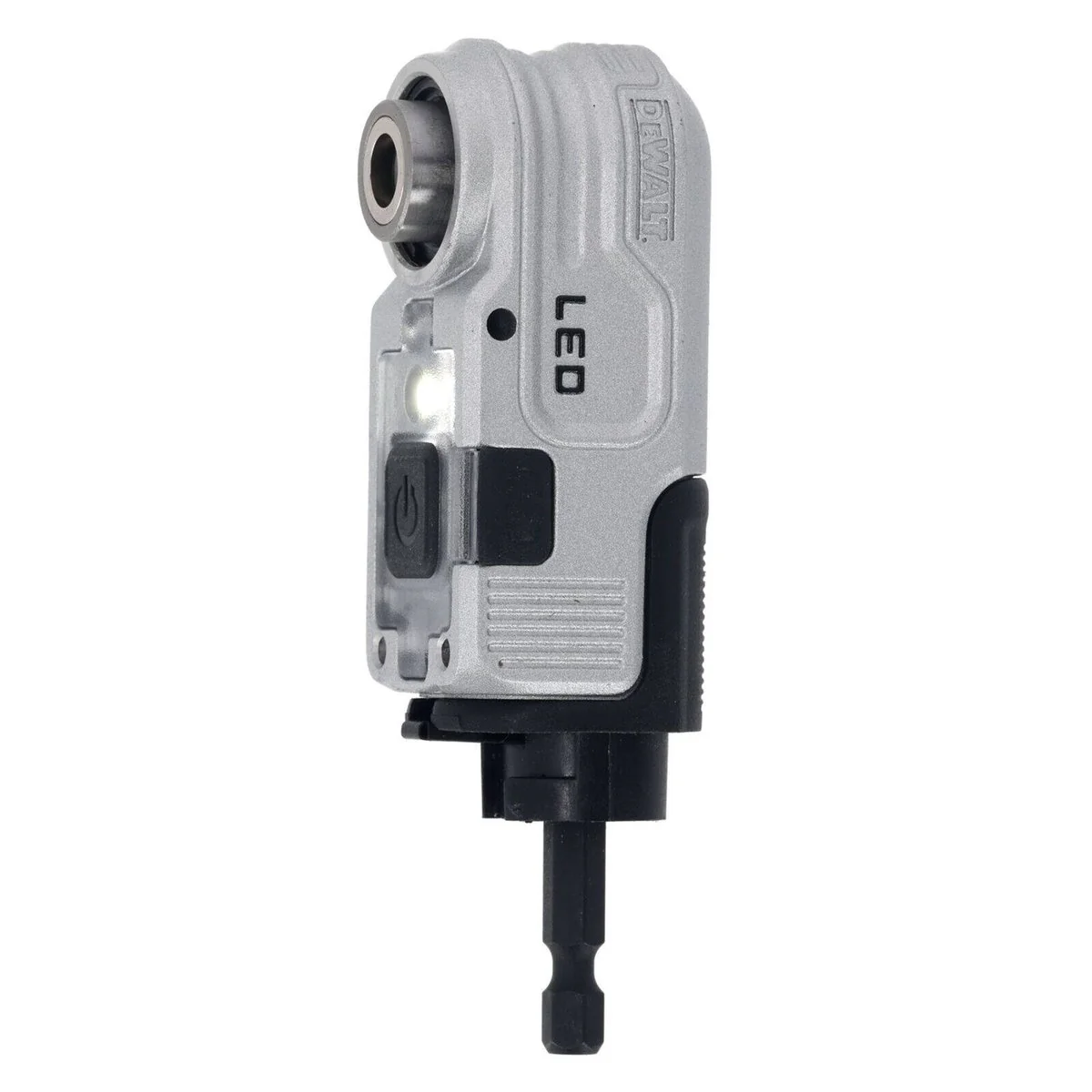 Dewalt 1/4" Right Angle Hex Impact LED Attachment DTLRA-QZ - 1 Piece - 110mm x 40mm x 120mm - Integrated LED Light - Image 2