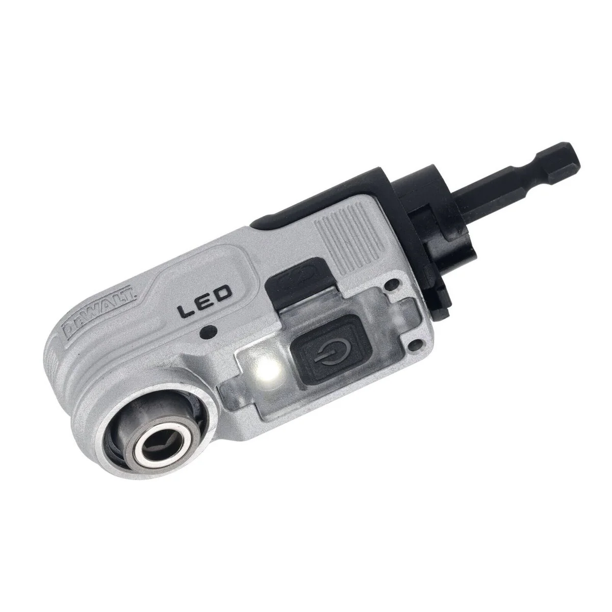 Dewalt 1/4" Right Angle Hex Impact LED Attachment DTLRA-QZ - 1 Piece - 110mm x 40mm x 120mm - Integrated LED Light - Image 3