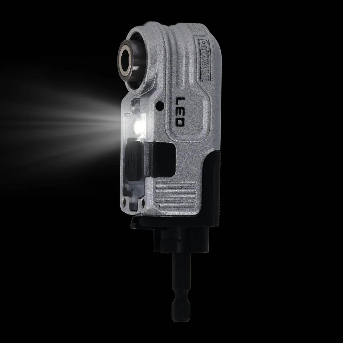 Dewalt 1/4" Right Angle Hex Impact LED Attachment DTLRA-QZ - 1 Piece - 110mm x 40mm x 120mm - Integrated LED Light - Image 4