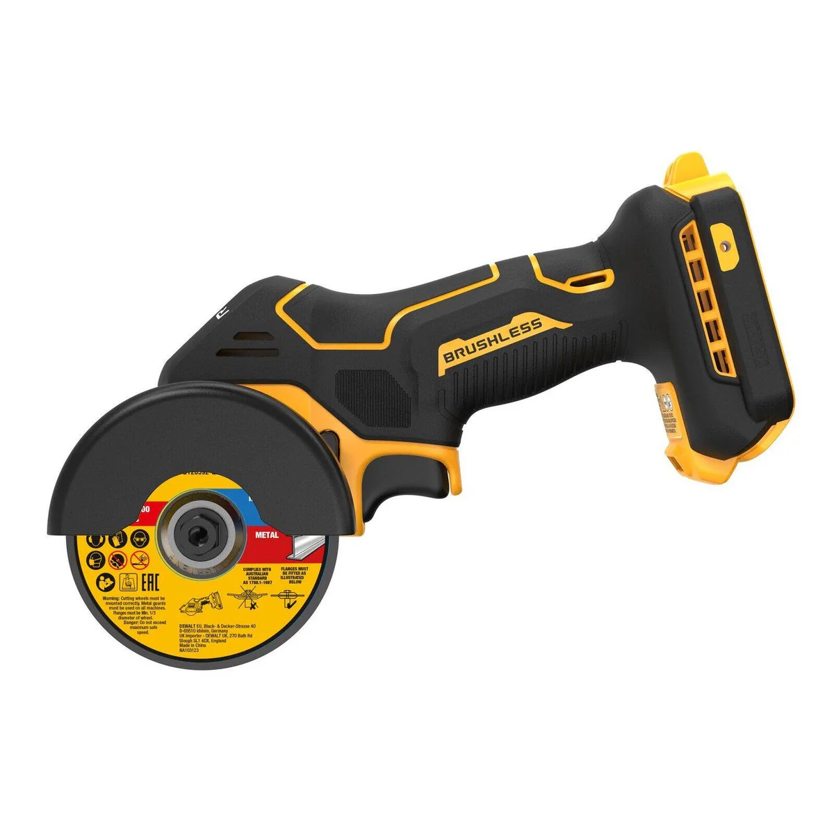 Dewalt 18V Brushless Cutoff Tool - 75mm - Ergonomic Design - Variable Blade Direction - Image 2