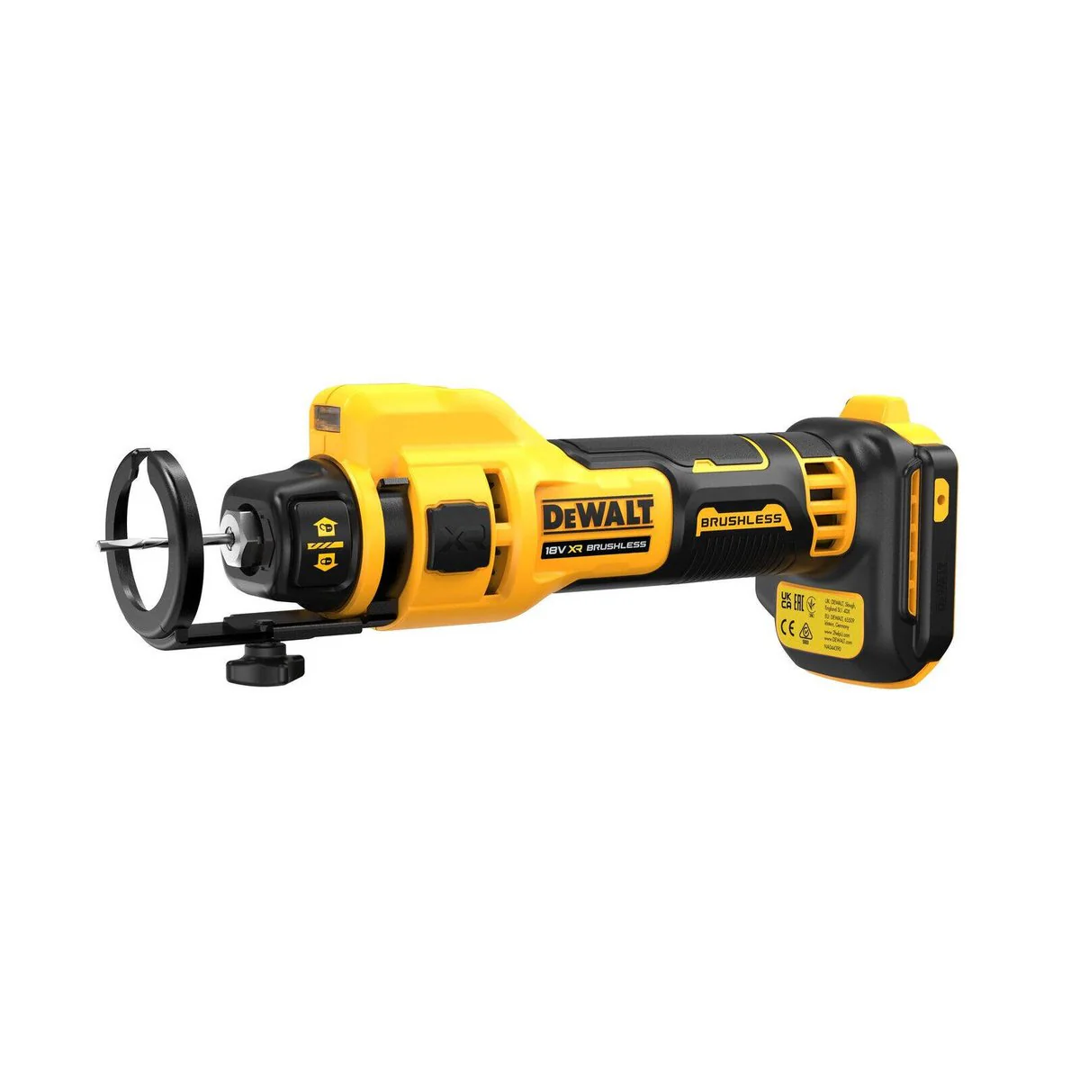 Dewalt 18V Cordless Brushless Drywall Cut Out - 135mm x 90mm x 260mm - 1.1kg