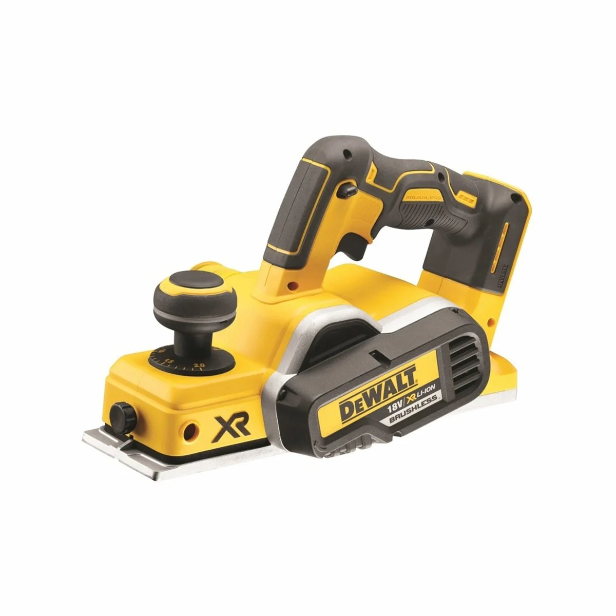 DeWALT 18V Li XR Cordless Brushless Planer DCP580N-XE - 2.0mm Depth - Yellow - Image 2