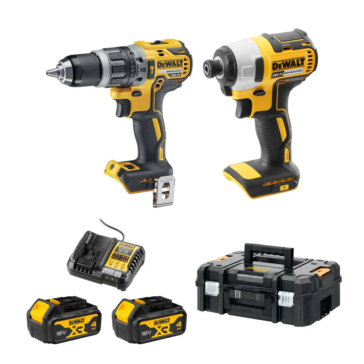 Dewalt 18V XR 2 Piece Combo Kit - 4.0Ah - Compact & Lightweight Design - Image 4