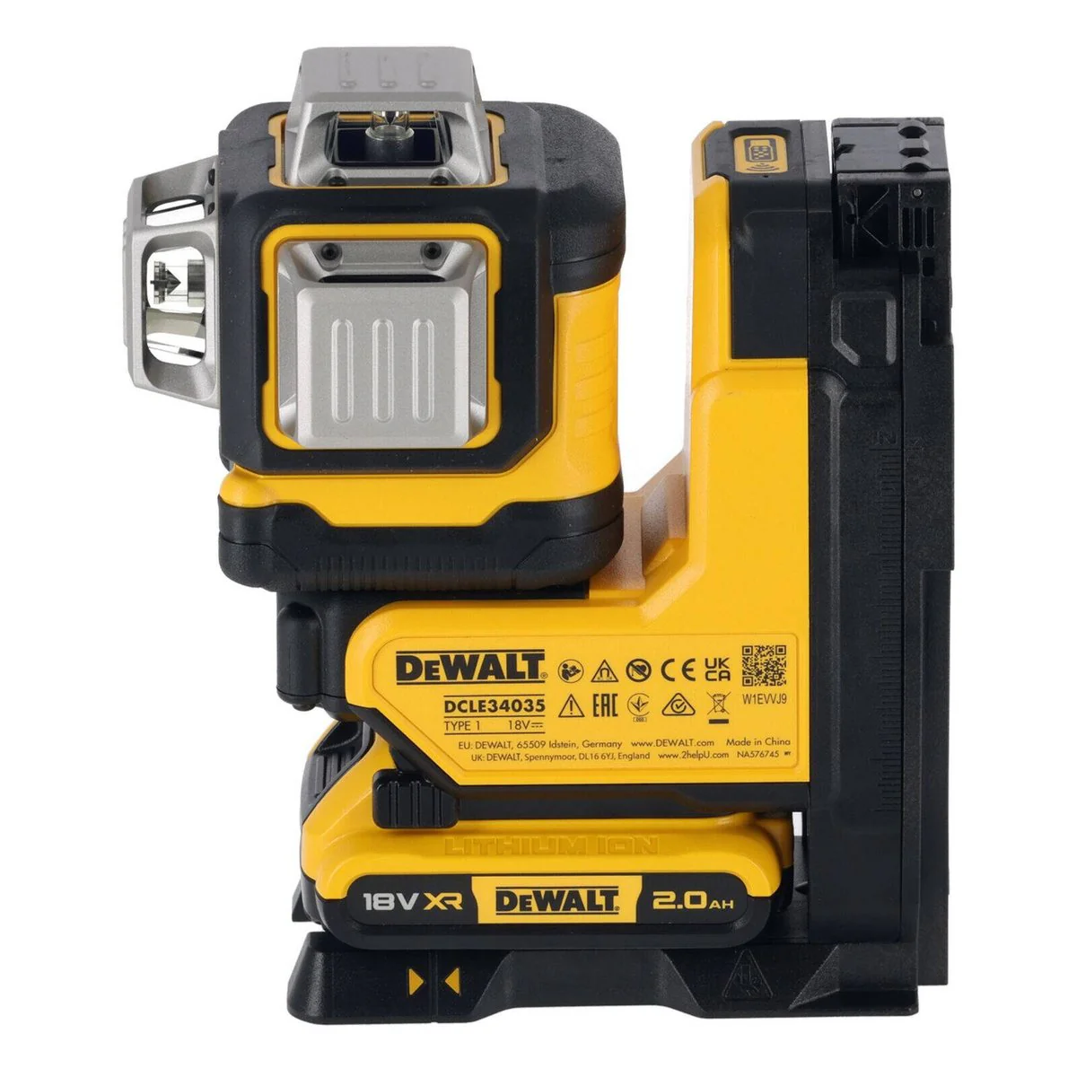 DEWALT 18V XR 3x360 Remote Control Green Beam Laser 350mm x 180mm - Precision Layout Tool - Image 3