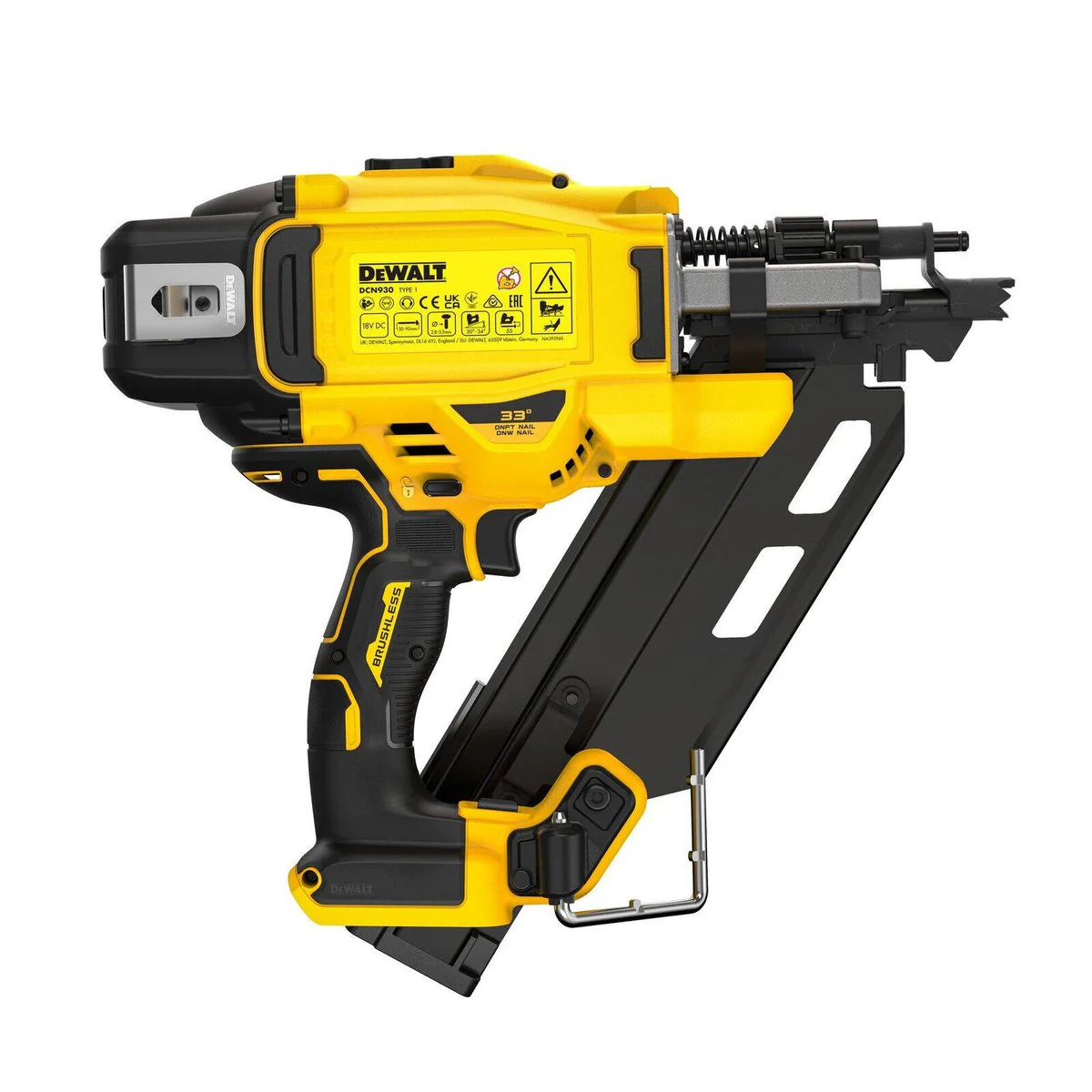 Dewalt 18V XR Framing Nailer - 90mm - DCN930N-XJ - Cordless - Brushless Motor - Image 2