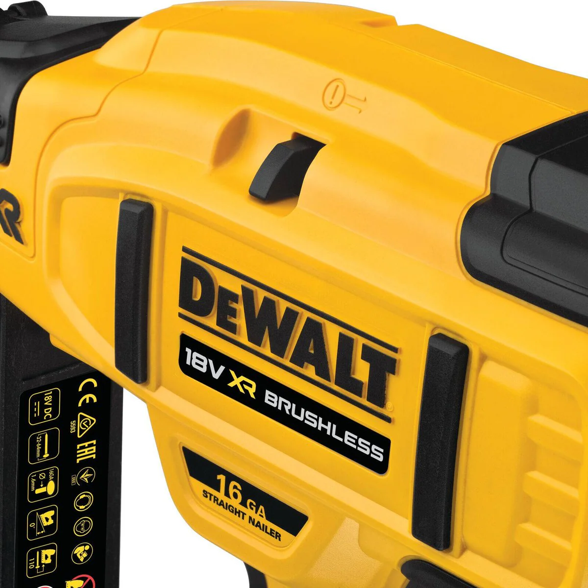 Dewalt 18V XR Li-Ion Cordless Straight Finish Nailer DCN662N-XJ - 16ga - 32mm to 64mm Nail Length - 110 Nail Capacity - Image 3
