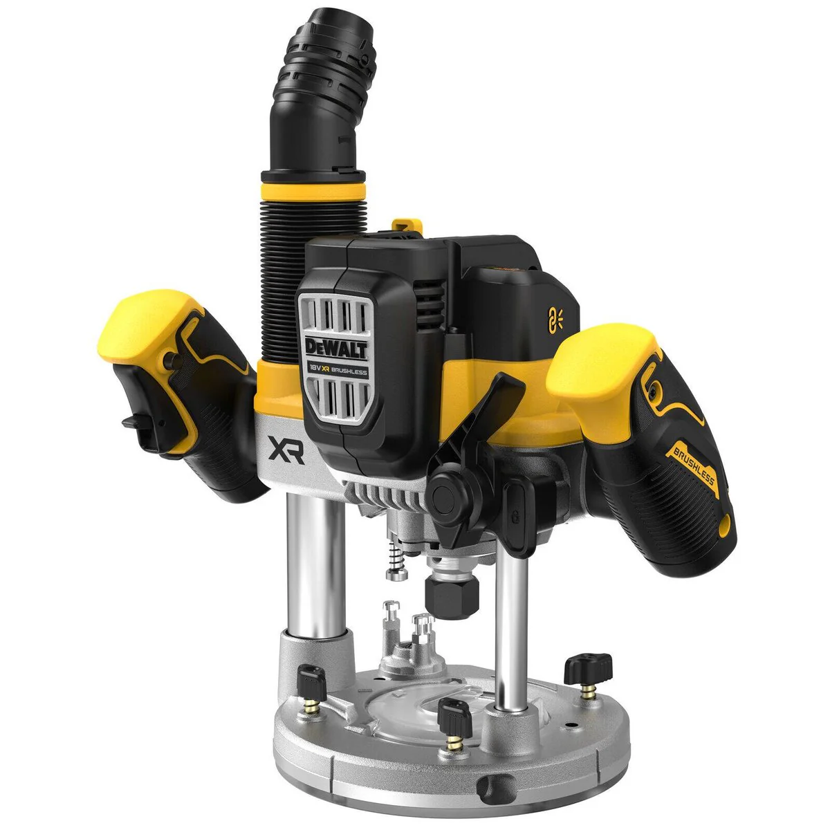 Dewalt 18V XR Plunge Router DCW620NT XE - 12mm - Brushless Motor - 70mm Plunge Depth - Image 3