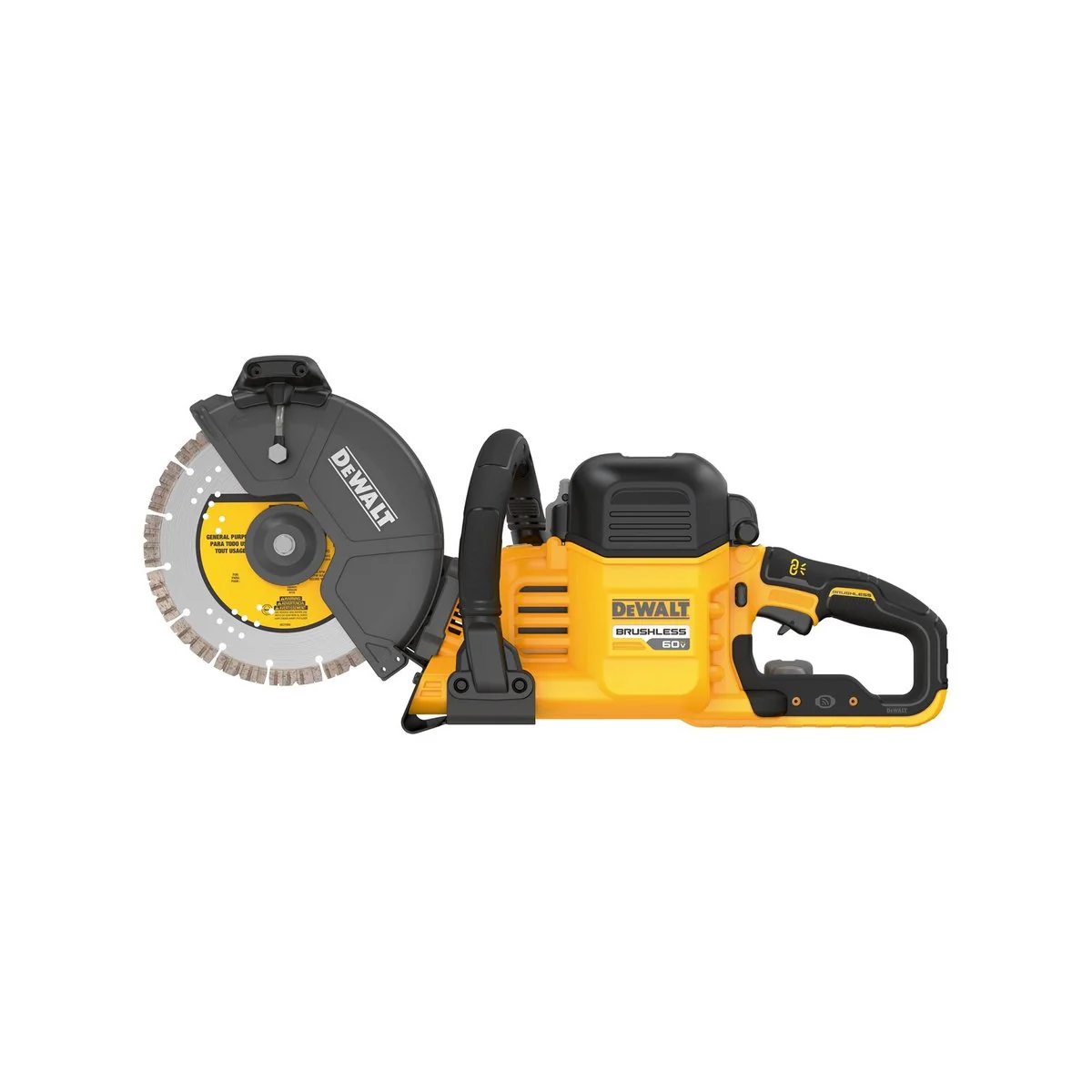 Dewalt 54V Brushless Concrete Cut Off Saw Kit - 230mm - 2 x 9.0Ah Batteries - Image 2