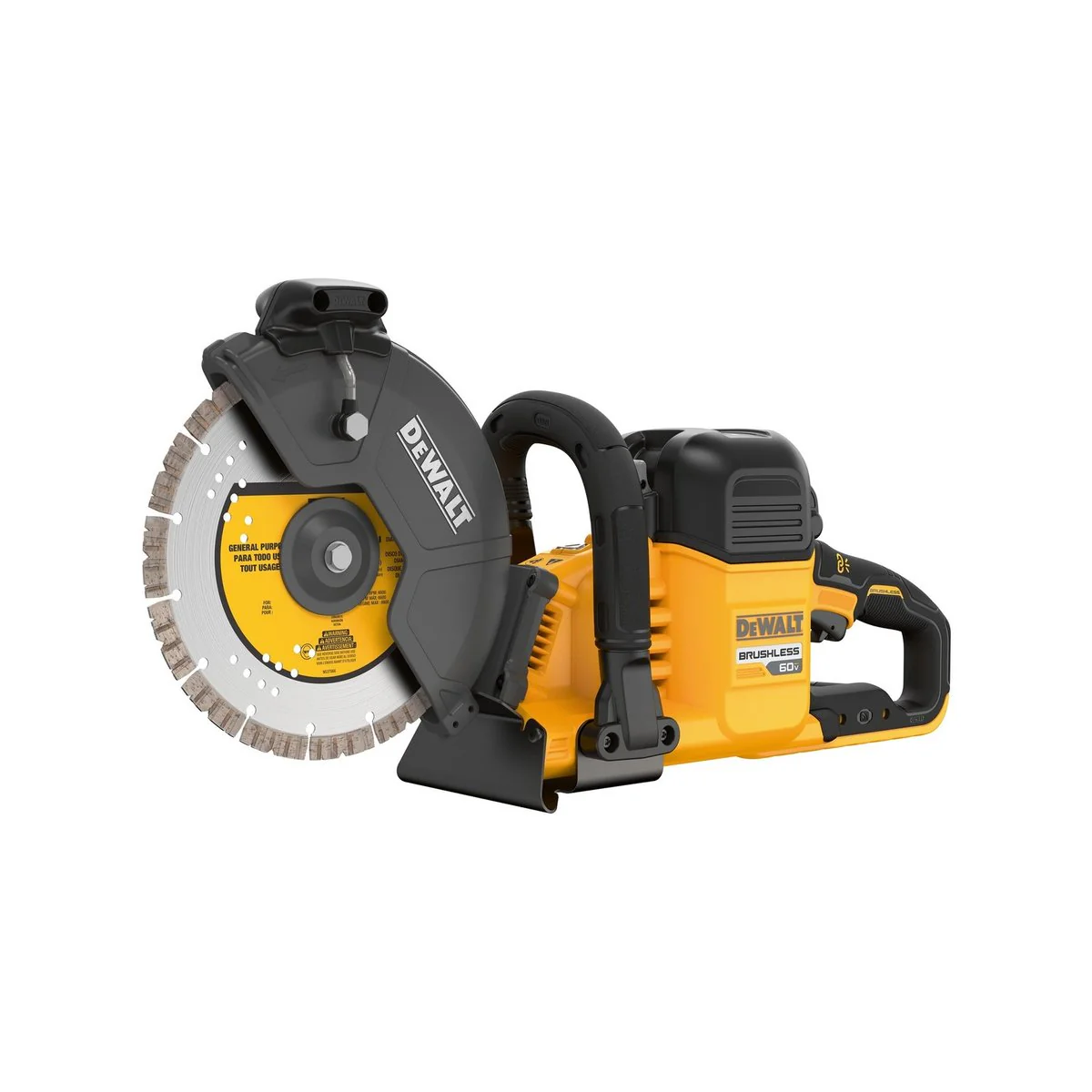 Dewalt 54V Brushless Concrete Cut Off Saw Kit - 230mm - 2 x 9.0Ah Batteries - Image 3