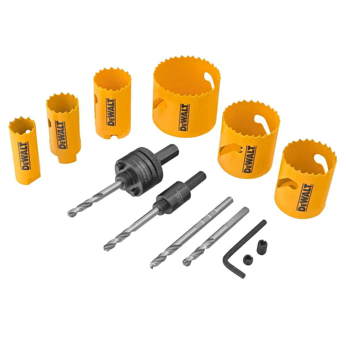 Dewalt 9 Piece Electrician Hole Saw Set D180002 V - 22mm to 64mm - Durable - Image 3