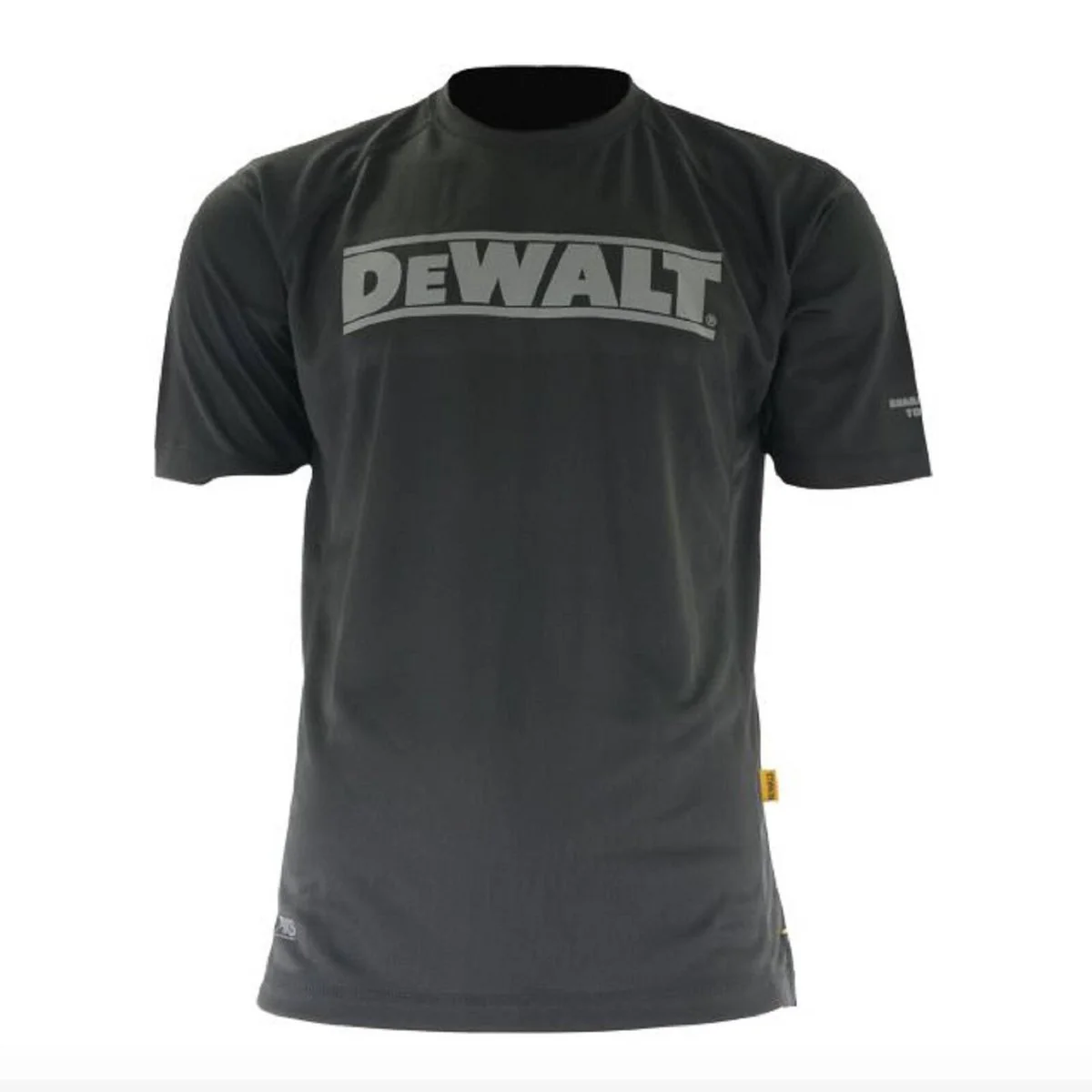 DEWALT Black Crew Neck T-Shirt XXL - Durable Cotton/Polyester Blend - UPF 50+