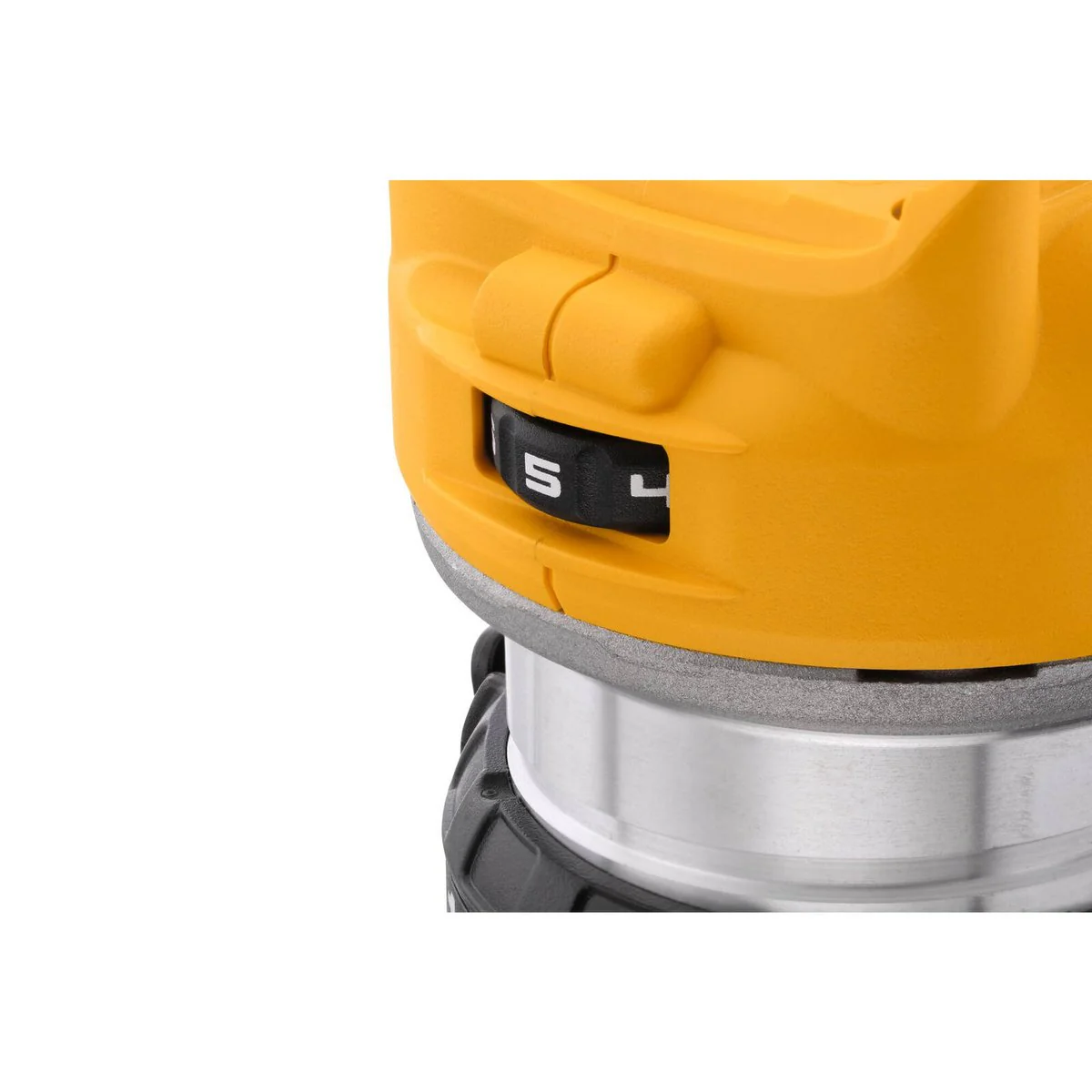 Dewalt 8mm 18V XR Li-Ion Brushless Router Skin Only - Yellow - DCW600N-XJ - Image 2