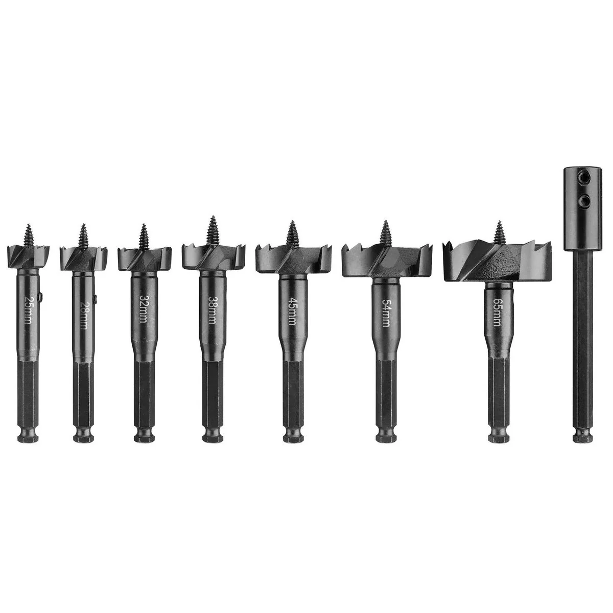 Dewalt Extreme Forstner Bit Set - 8pc - 25mm to 65mm - Durable & Precise