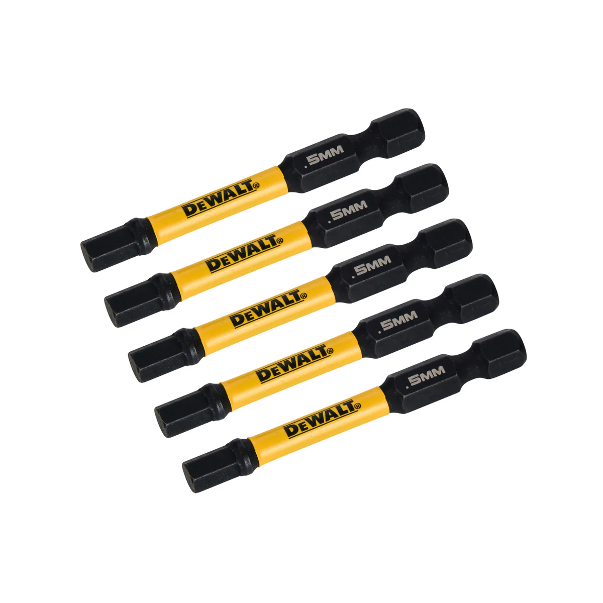 Dewalt Flextorq Hex Driver Bits - 57mm - 5 Pack - Durable - Impact Ready