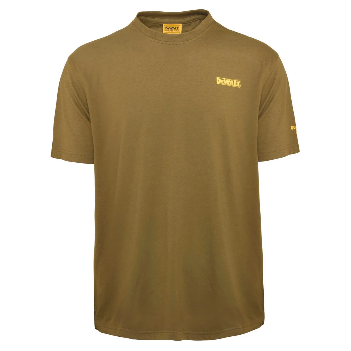 Dewalt Olive Typhoon Crew Neck Shirt M - Durable - Sun Protection - Reinforced Stitching