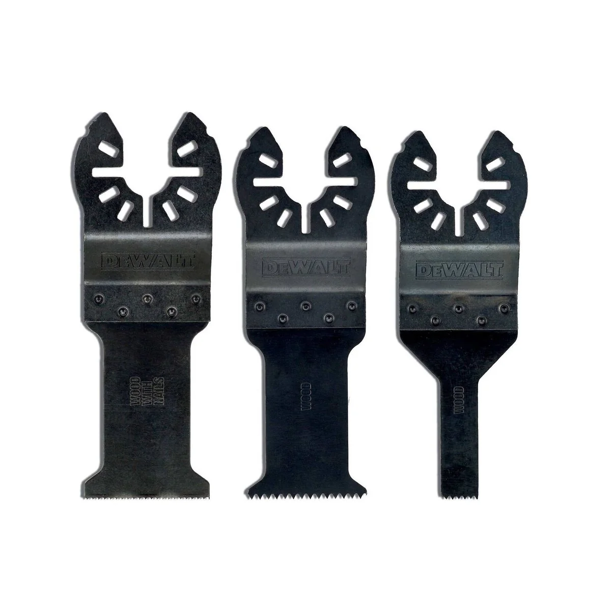 DEWALT Oscillating Multi Tool Cutting Saw Blade Set - 3pc - HCS - 120mm x 25mm