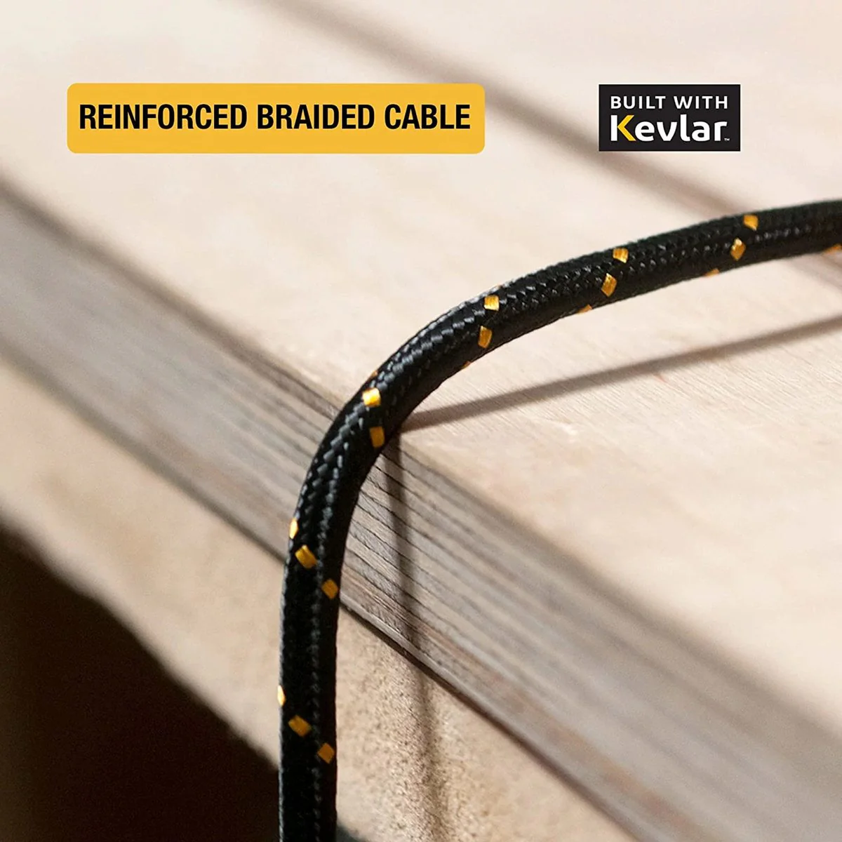 Dewalt USB C to USB C Charging Cable 1.8m - Kevlar Reinforced, Durable - Image 3