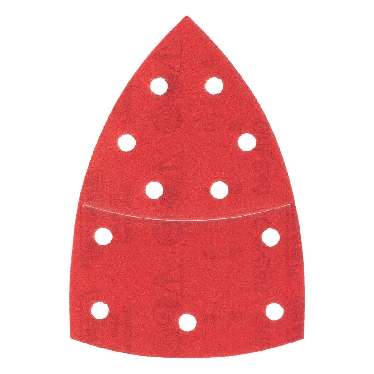 Diablo 240 Grit Abrasive Multi Sander Sheets 10 Pack - 102 x 62mm - Red - Image 2