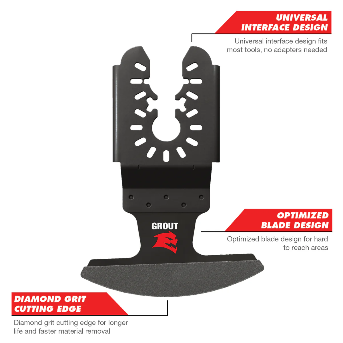 Diablo 70mm Diamond Grit Multi Tool Blade for Grout - Universal Fit - Durable - Image 3
