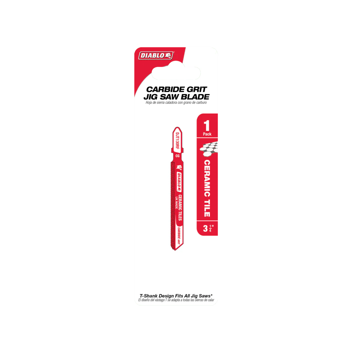 Diablo 82mm Carbide Grit Jig Saw Blade - Ceramic Tiles & Glass - Durable Cutting