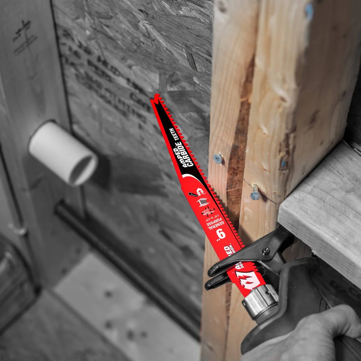 Diablo 9 Amped Demo Demon Reciprocating Saw Blade - General Purpose 3 Pack - 9" 6/9TPI - Durable & Impact Resistant - Image 4