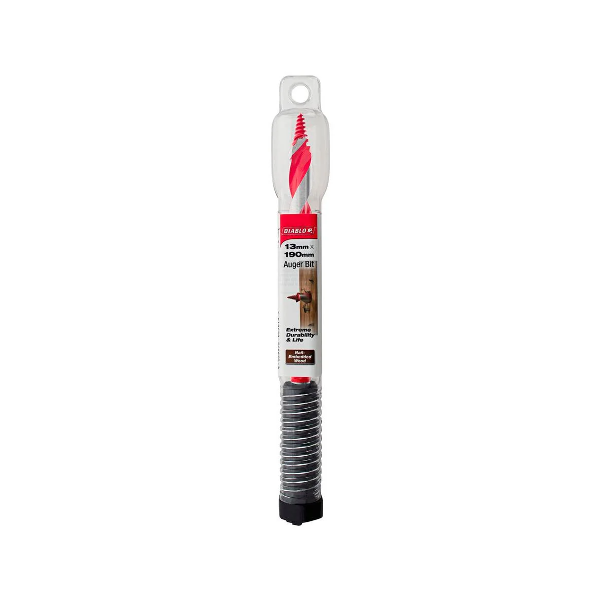 Diablo Auger Bit - 13mm x 190mm - Dura-Tip™ - Dual Cutting Edge - Self-Feeding