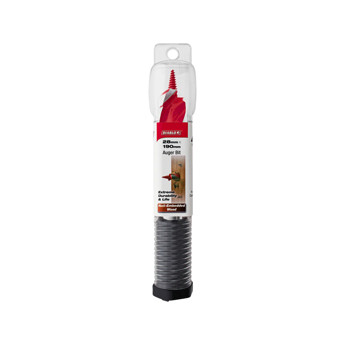Diablo Auger Bit - 28mm x 190mm - Dura-Tip™ - Dual Cutting Edge - Self-Feeding