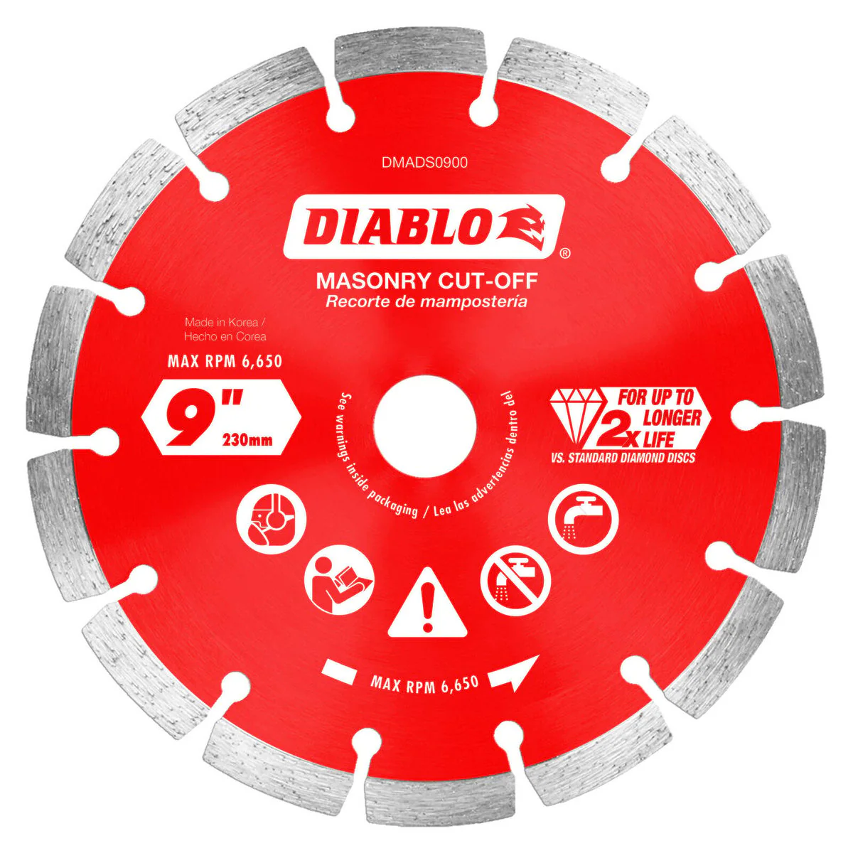 Diablo Diamond Disc 9" Diamond Segmented Cut Off - High-Performance Blade - Image 2