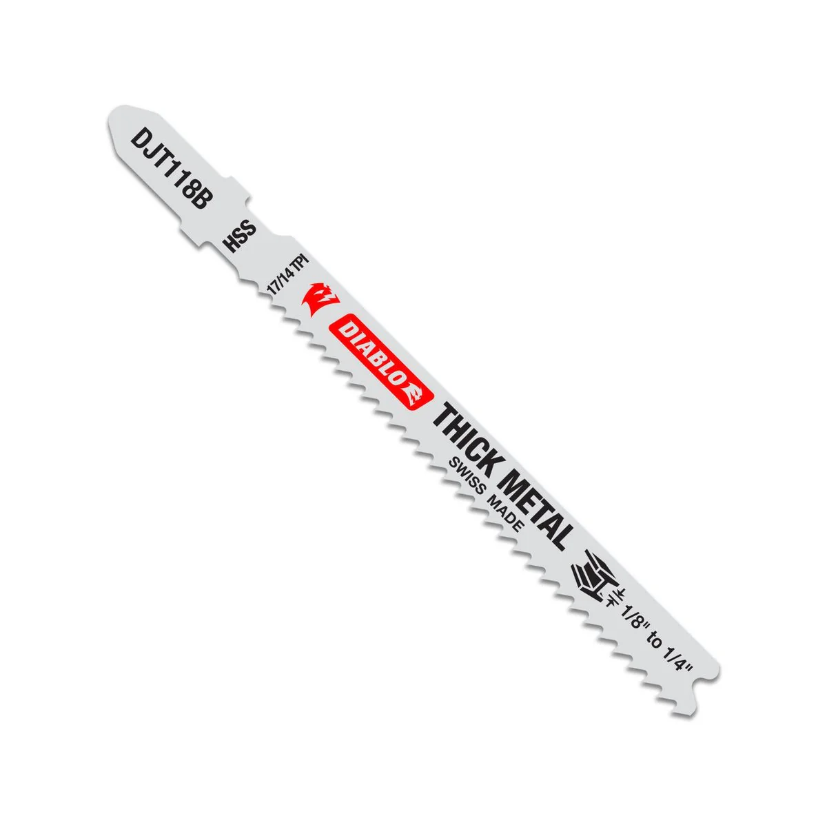 Diablo Jig Saw Blade - High Speed Steel - 92mm - 5 Pack - For 3-7mm Metal - Image 2