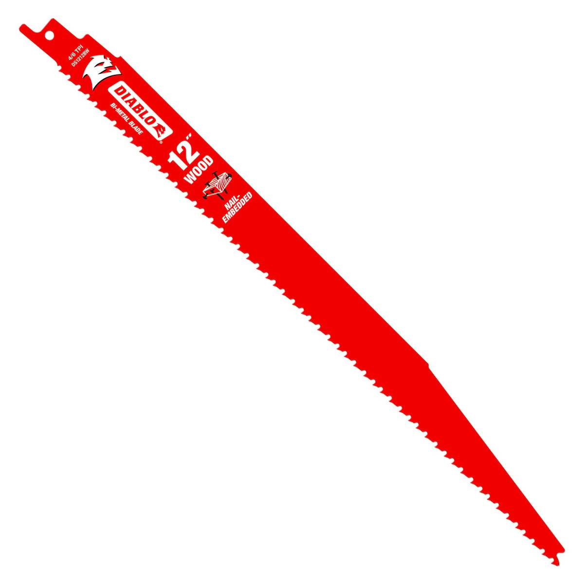 Diablo Reciprocating Saw Blades - 12" - Bi-Metal - Nail Embedded Wood - 5 Pack - Image 2