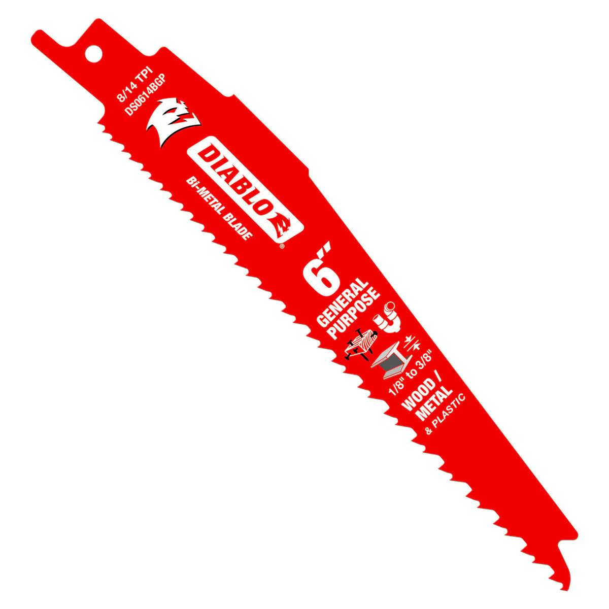 Diablo Reciprocating Saw Blades - 6" - Bi-Metal - Durable - 5 Pack - Image 2
