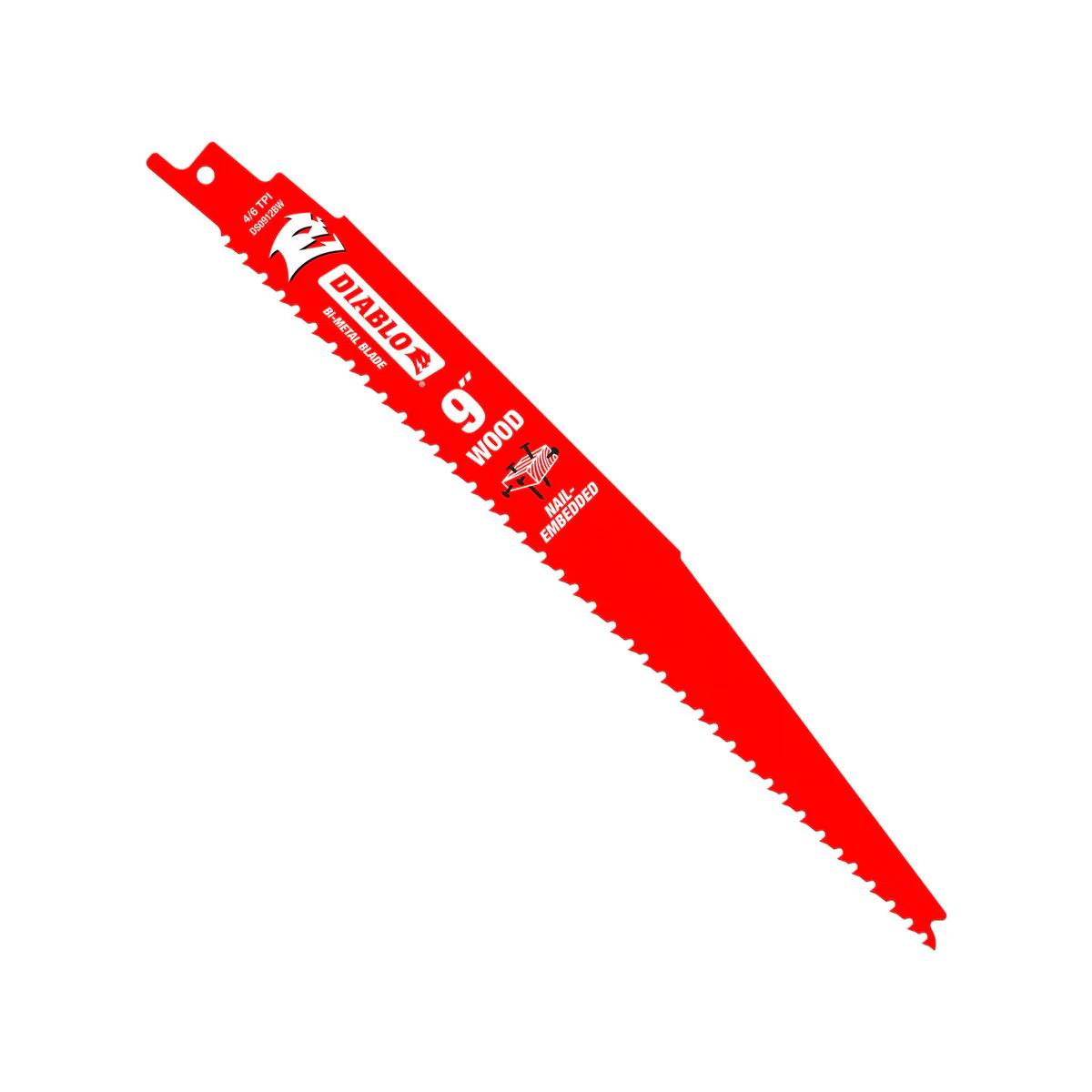 Diablo Reciprocating Saw Blades - 9" - Bi-Metal - Nail Embedded Wood - 5 Pack - Image 2