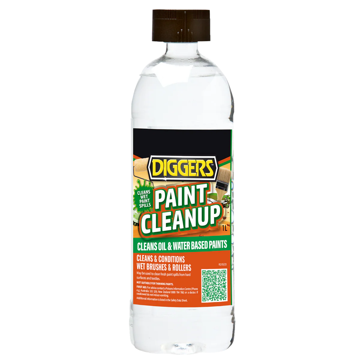 DIGGERS™ Paint Cleanup - 1L - Water Based - Low Odour