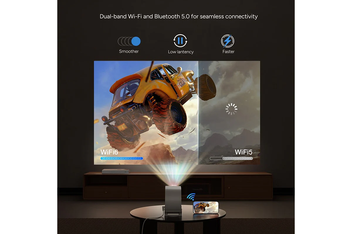 Digitor Freestyle Mini Portable Smart Projector - 720p HD, USB-C - Image 11