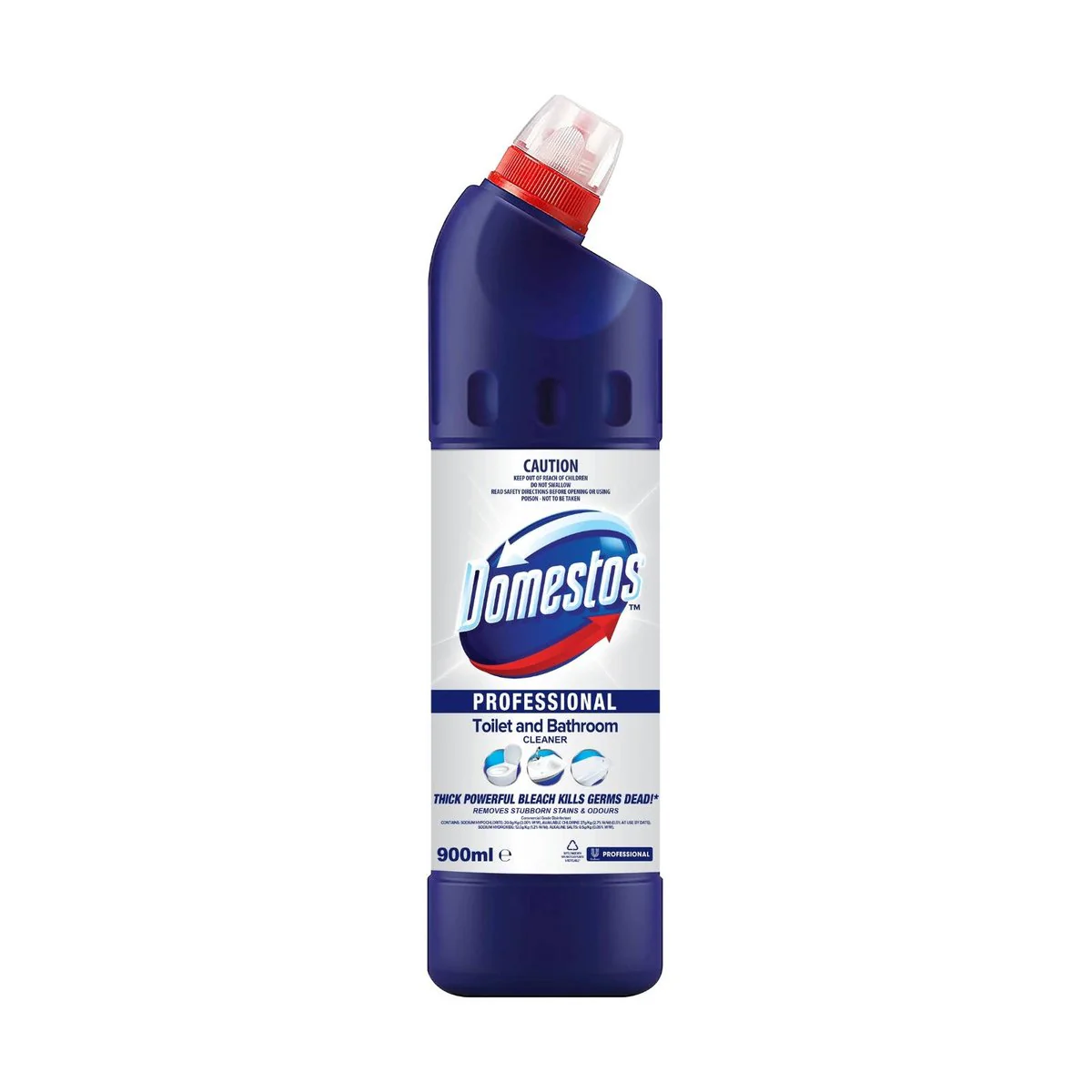 Domestos Professional Toilet and Bathroom Cleaner - 900ml - Anti-Limescale