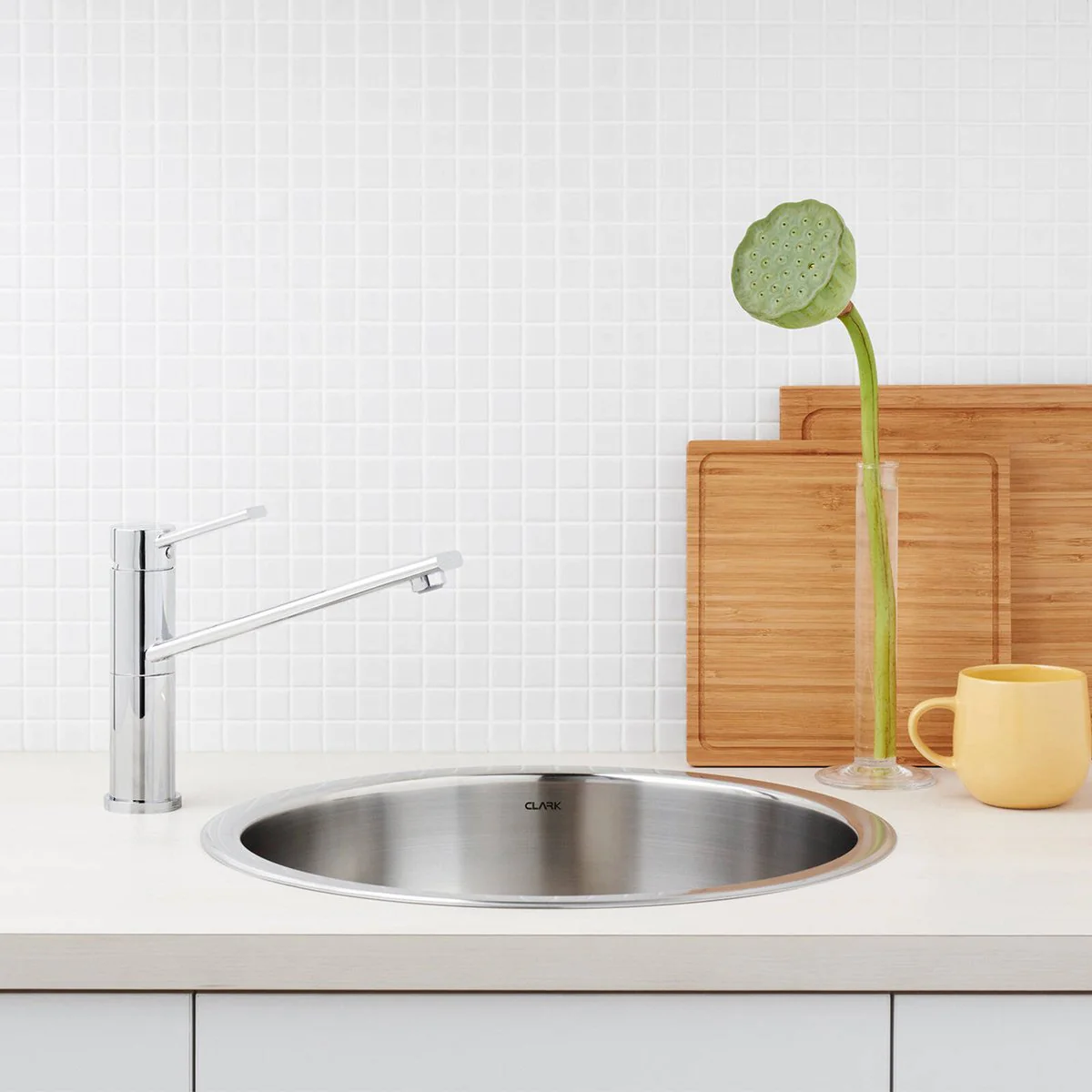 Dorf Chrome Lead Free Villa Sink Mixer - 50mm x 201mm x 230mm - Durable Design - Image 3