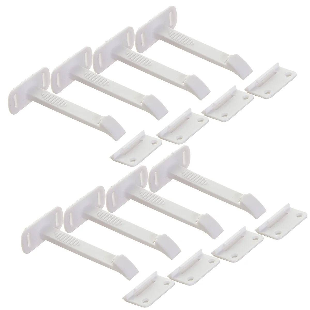 Dreambaby Safety Catches - Pack of 8 - Plastic - Self-Locking - Image 2