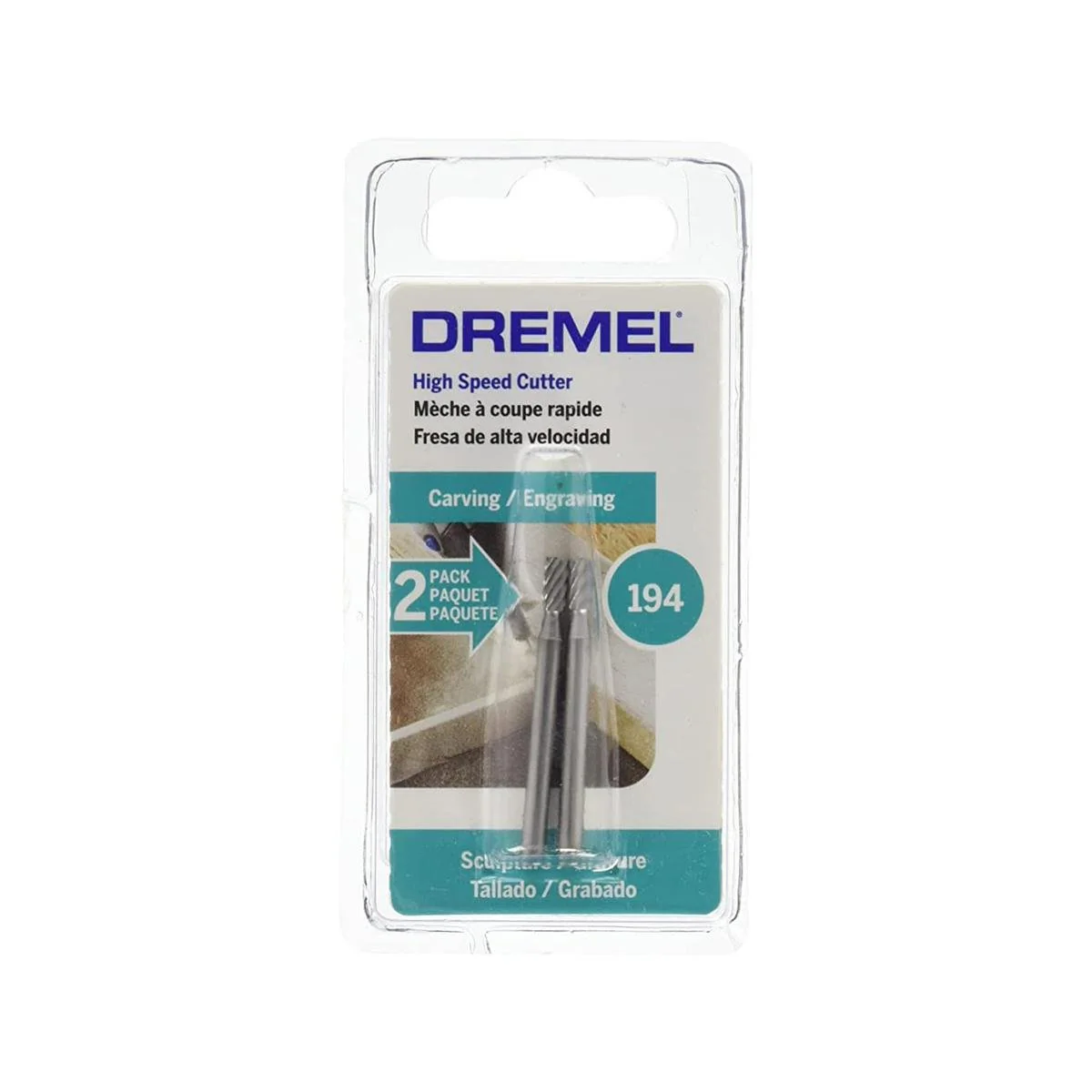 Dremel High Speed Cutter 3.2mm Metal 2 Pack For Detailed Carving