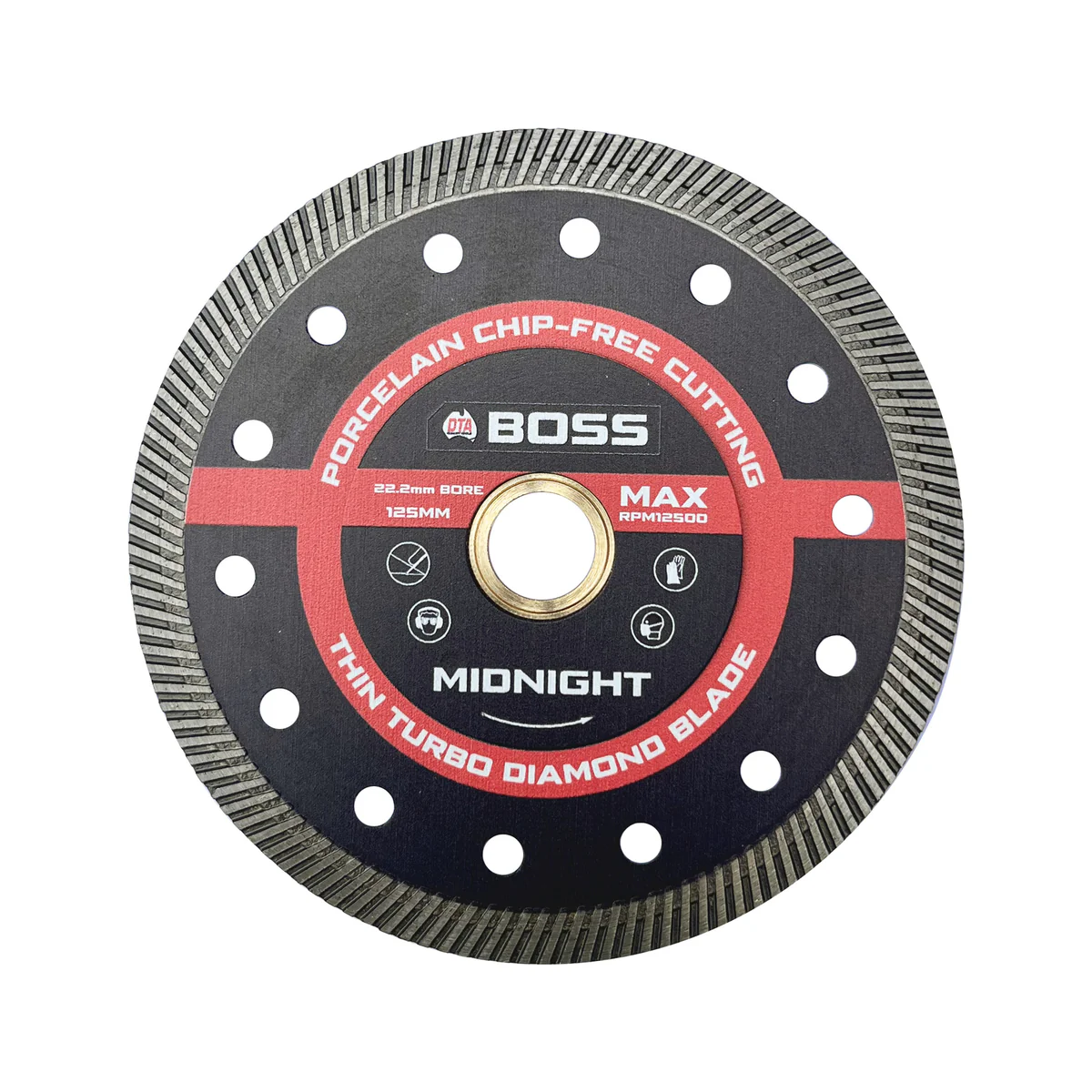DTA 125mm Boss Midnight Diamond Blade - Precision Cutting - Durable