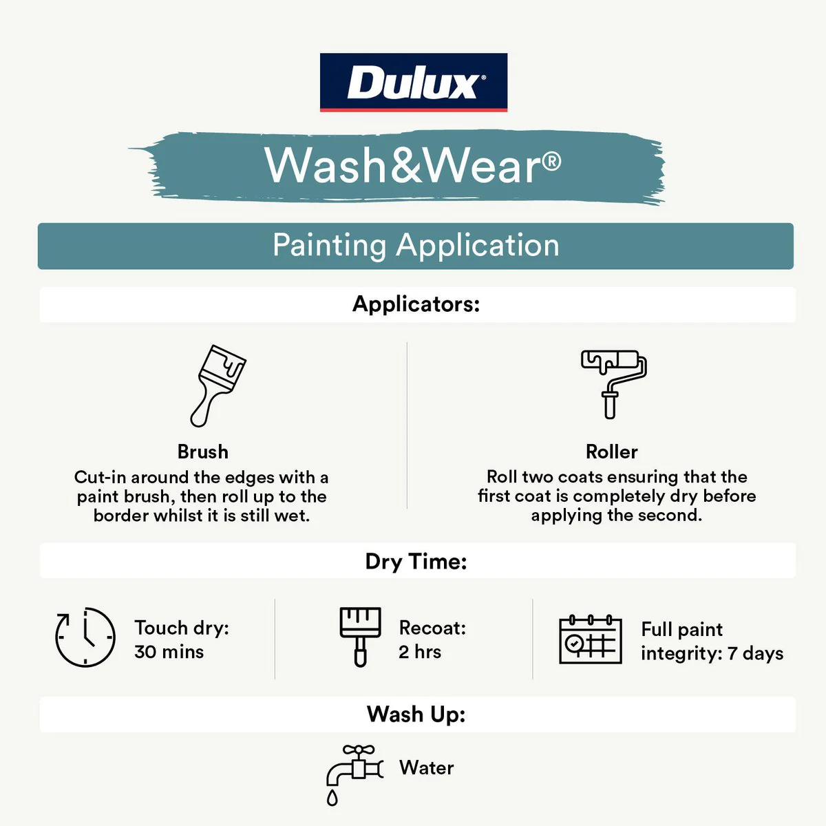 Dulux 4L White on White Low Sheen Interior Paint - Washable - 4L - Image 4