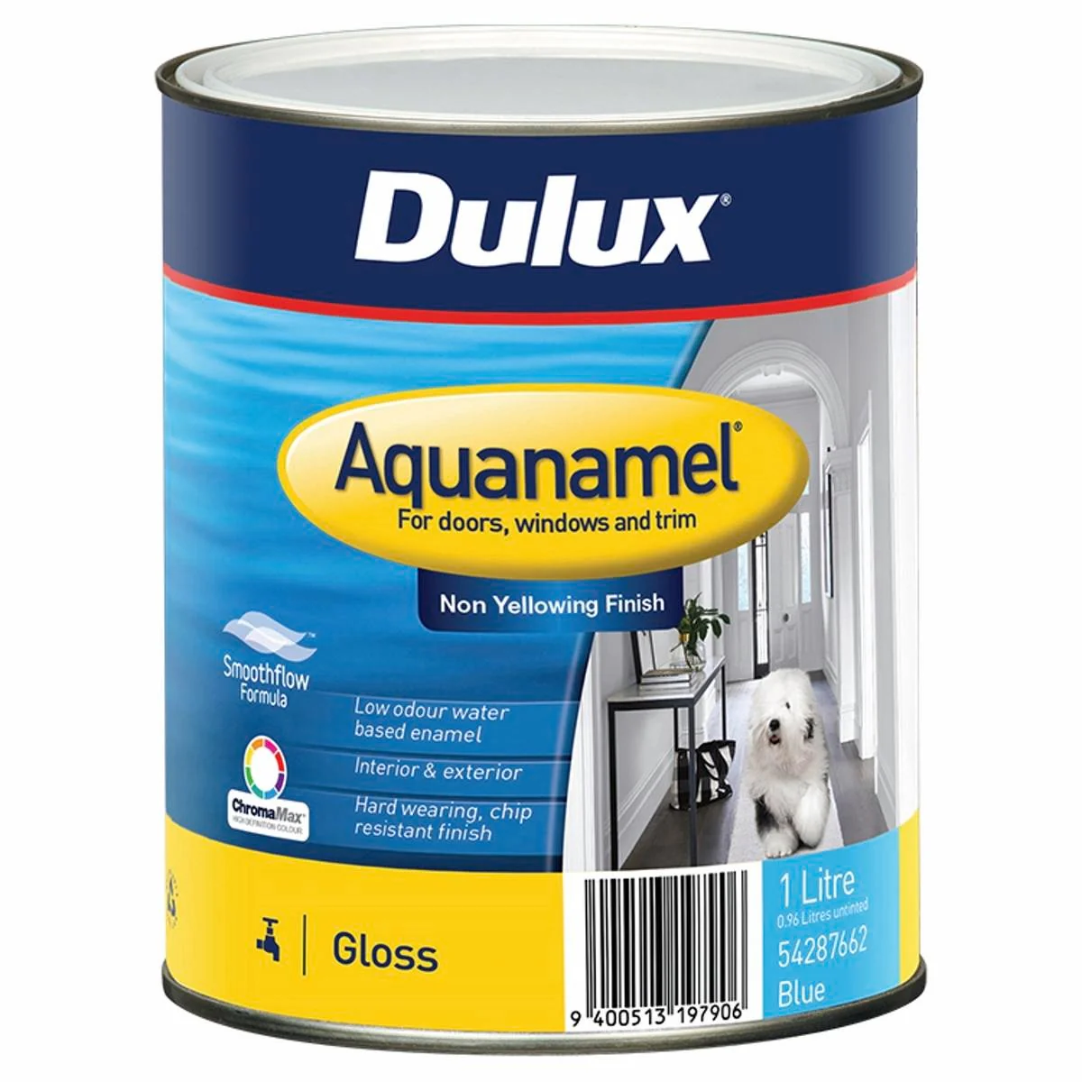 Dulux Enamel Paint - 1L - Blue - Water Based - Fast Drying