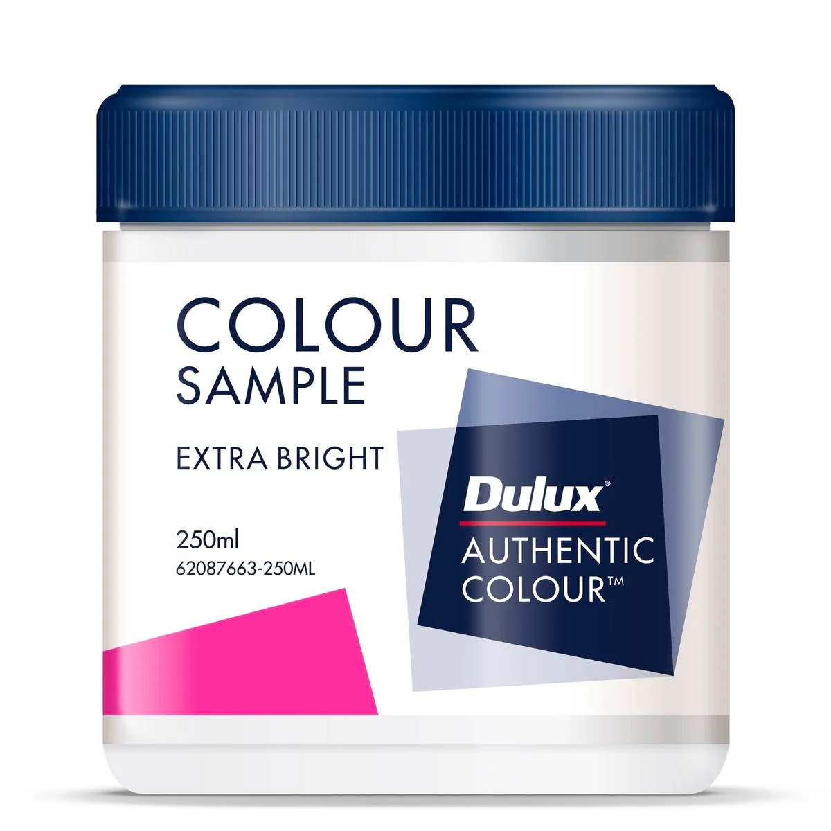 Dulux Extra Bright Sample Pot 250ml Water Based Low Sheen Finish