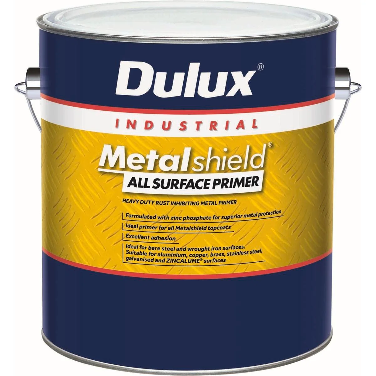 Dulux Metalshield Primer 1L Grey Zinc Heavy-Duty Fast Drying