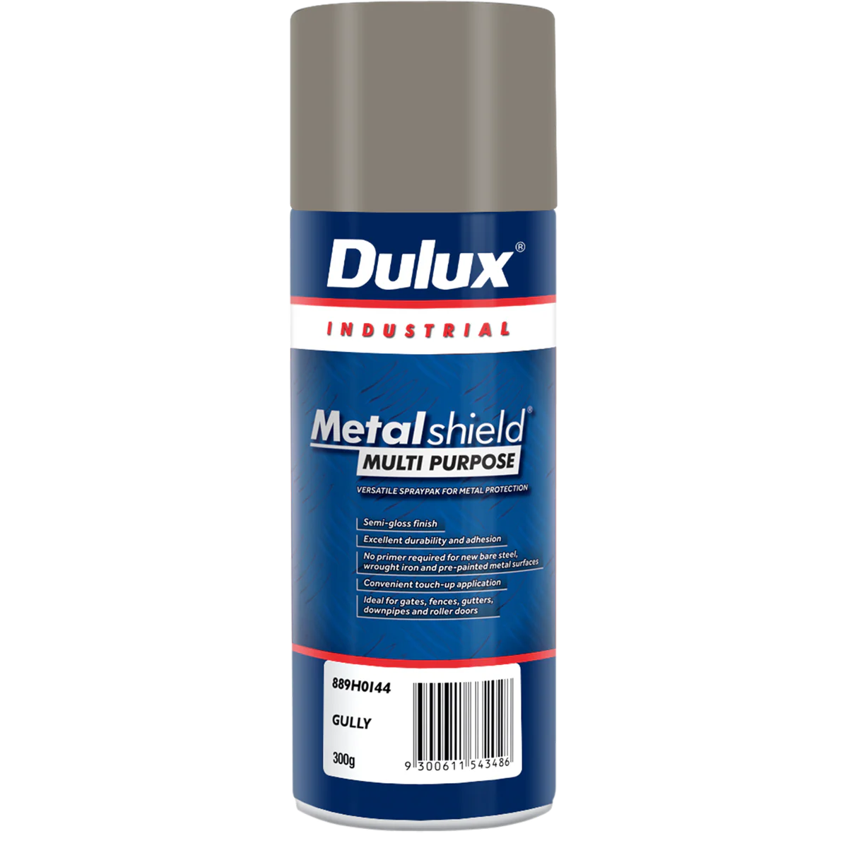 Dulux Metalshield Spray Paint 300g Satin Gully Metal Protection