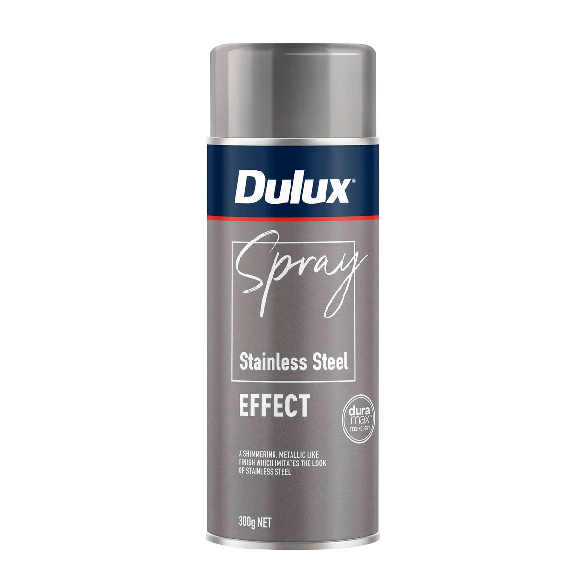 Dulux Spray Paint Effects 300g - Stainless Steel - 0.3L - Fast Drying