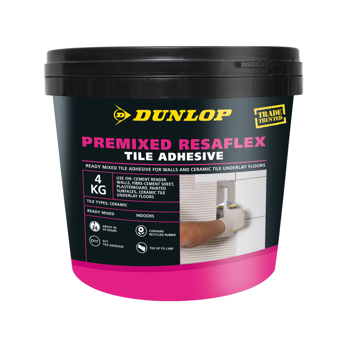 Dunlop Premixed Resaflex - 4kg - Portland Cement - Indoor Use