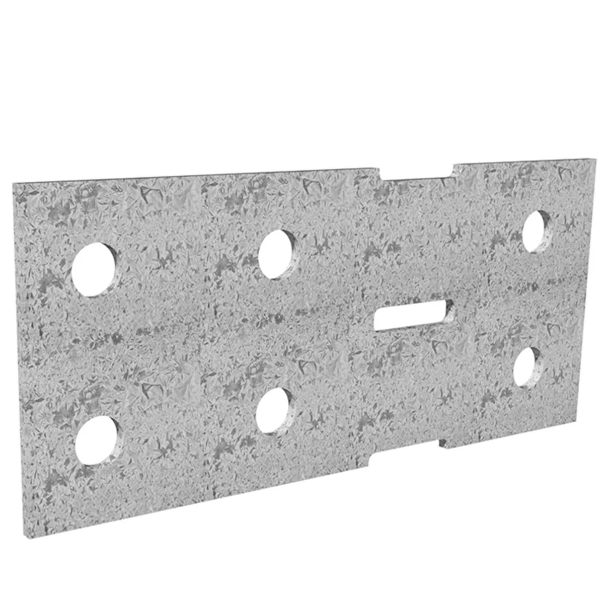 Dunnings Bracket Plate - 160 x 70mm - Galvanised Steel - M10 Holes