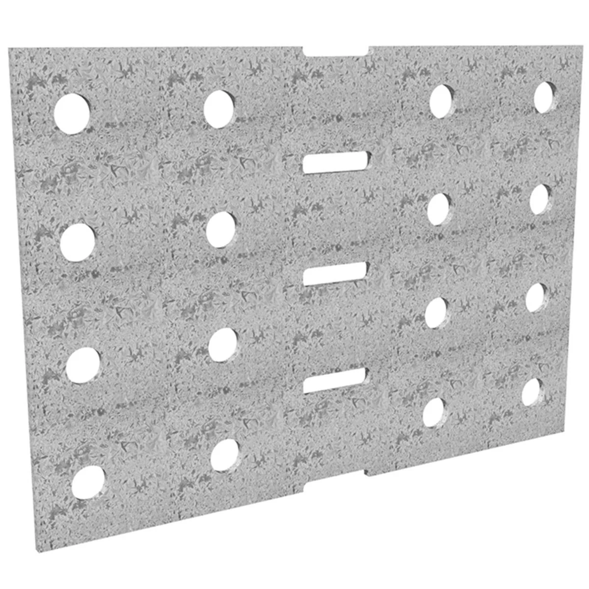 Dunnings Bracket Plate - 200 x 140mm - Galvanised Steel - M10 Holes