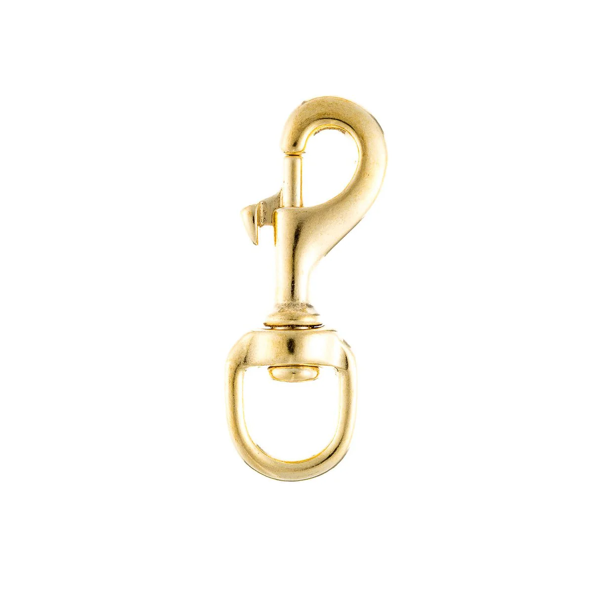 Dura Loc Snap Hook - 15 x 80mm - Brass - Round Swivel Head - Image 2