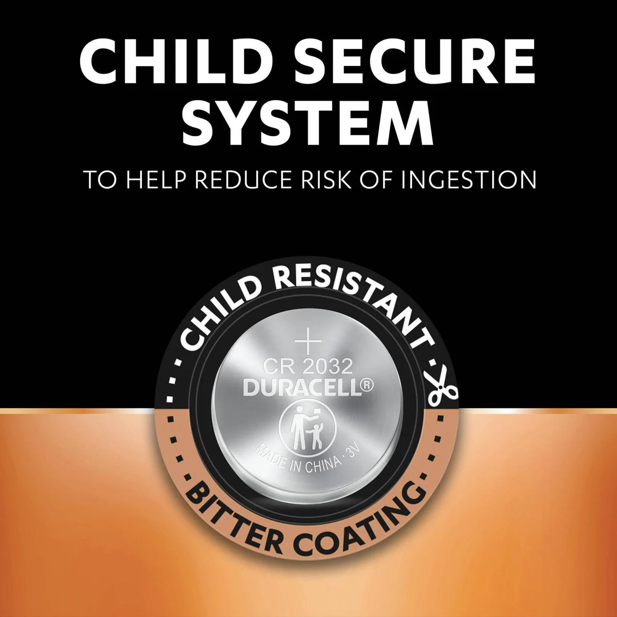 Duracell CR2032 3V Battery 4 Pack - Lithium Coin - 10 Year Shelf Life - Silver - Image 3